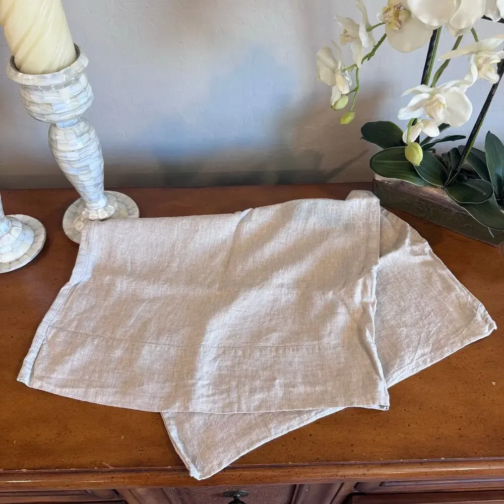 Quince European Linen Standard Pillowcase Natural Chambray NWOT